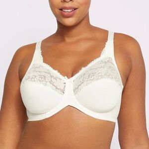 Lilyette by Bali Minimizer Underwire Bra ‎ Size 36DD Pearl